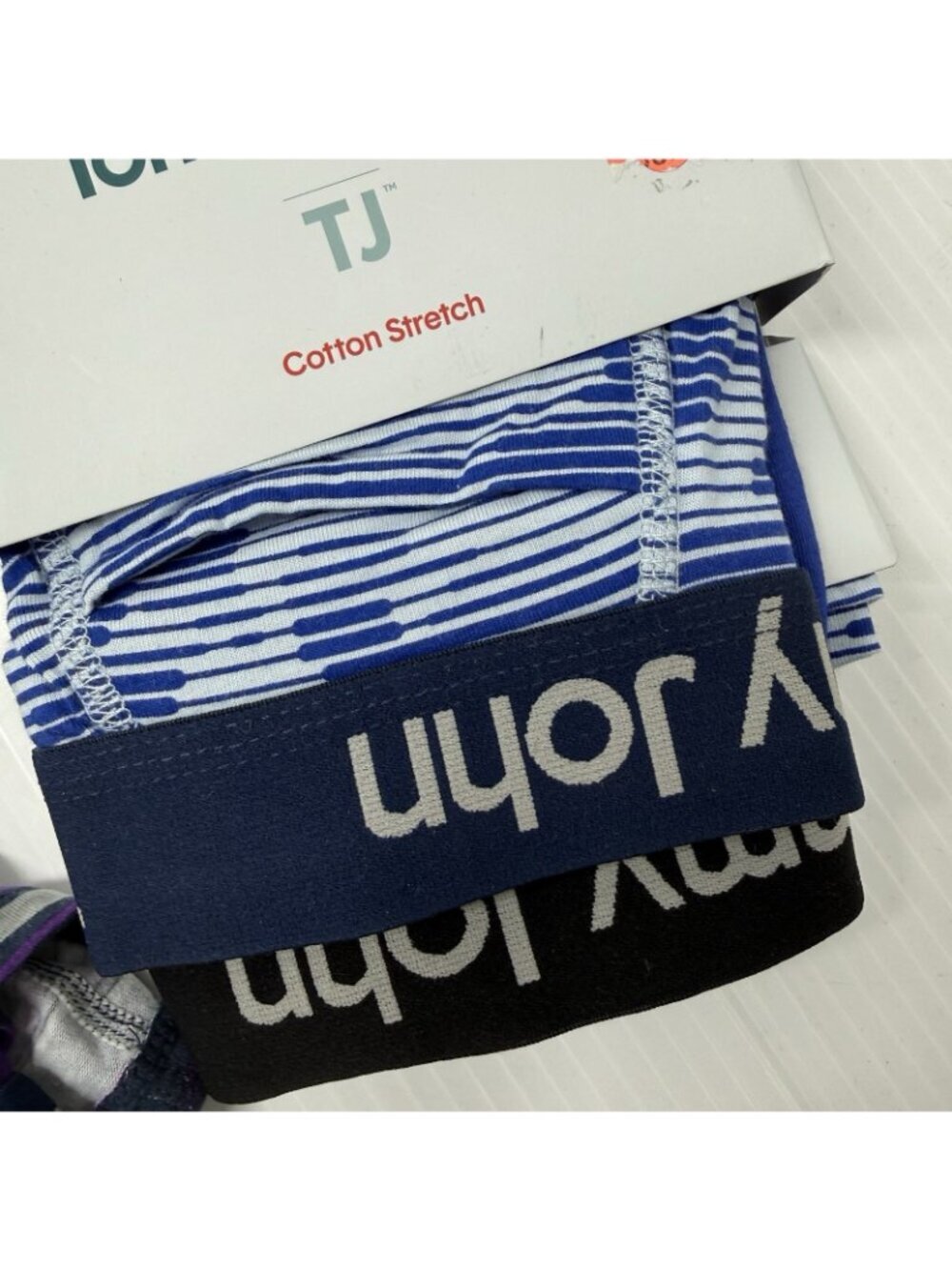 Tommy John Cotton Stretch Boxer Brief 4 Pack Lot Size M Striped NWT 4" 6" New - Picture 4 of 6
